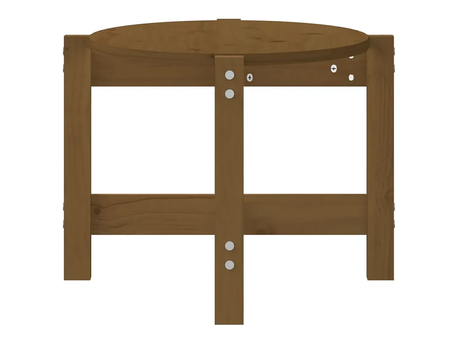 Mesa De Centro| Mesa de centro | Mesa de apoio 87x48x35 cm madeira de pinho maciça -mel Castanho