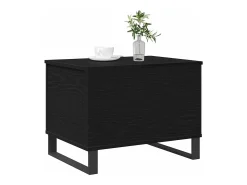 Mesa De Centro| Mesa de centro | Mesa de apoio | Mesa de café Carvalho 60x44.5x45 cm Preto