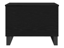 Mesa De Centro| Mesa de centro | Mesa de apoio | Mesa de café Carvalho 60x44.5x45 cm Preto