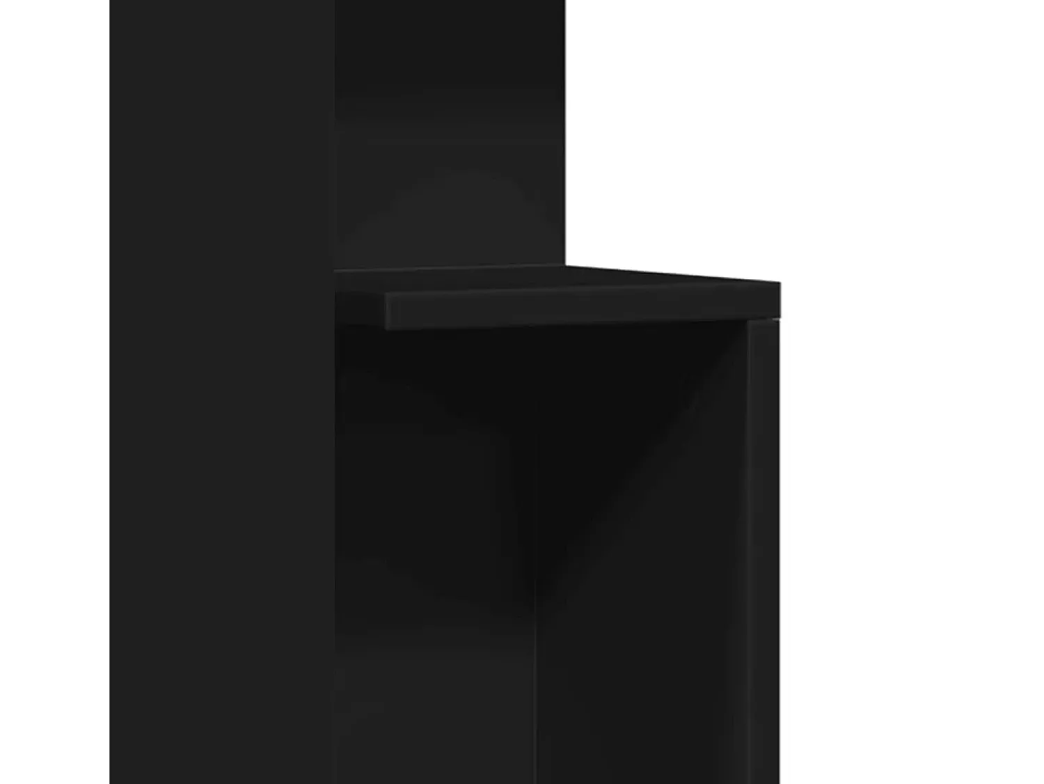 Clearance Mesa de centro | Mesa de apoio 35x35x60 cm derivados de madeira Preto