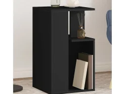 Clearance Mesa de centro | Mesa de apoio 35x35x60 cm derivados de madeira Preto