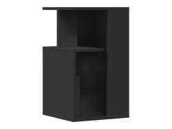 Clearance Mesa de centro | Mesa de apoio 35x35x60 cm derivados de madeira Preto