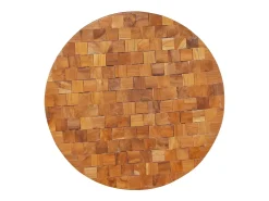 Mesa De Centro* Mesa de centro | Mesa de apoio | Mesa de café 60x60x35cm madeira de teca maciça Castanho
