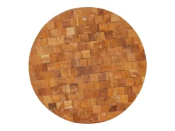 Mesa De Centro* Mesa de centro | Mesa de apoio | Mesa de café 60x60x35cm madeira de teca maciça Castanho