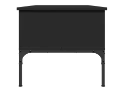 Mesa De Centro* Mesa de centro | Mesa de apoio 100x50x45 cm derivados de madeira/metal Preto