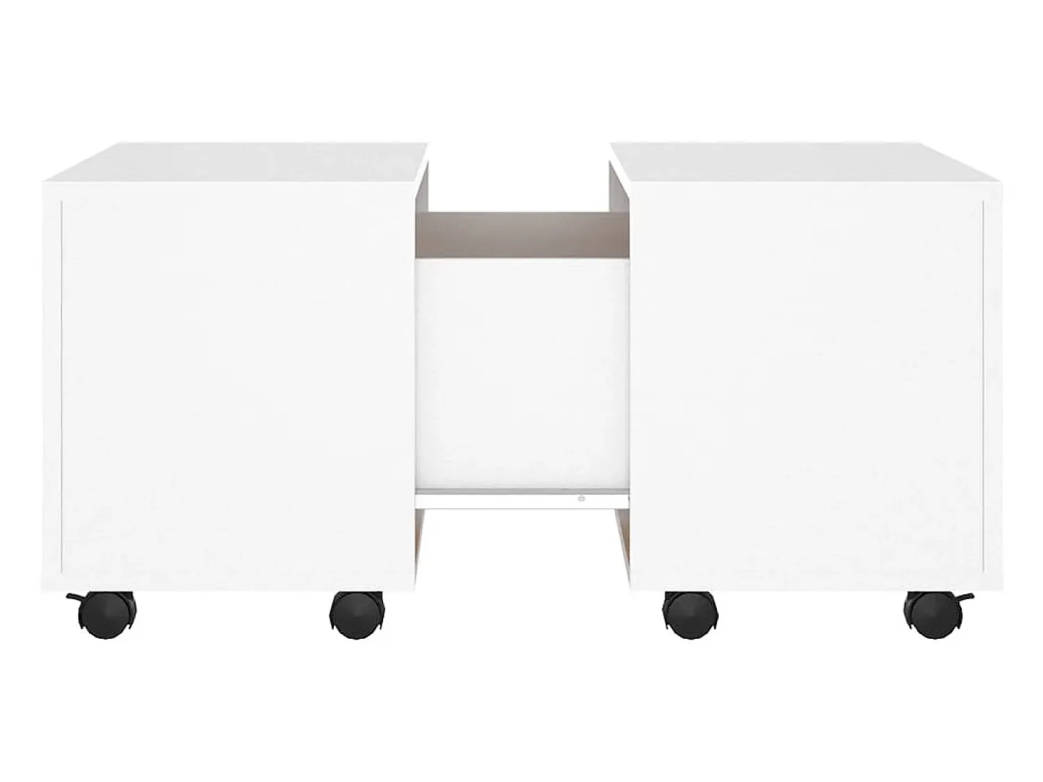 Mesa De Centro| Mesa de centro | Mesa de apoio 60x60x38 cm derivados de madeira Branco