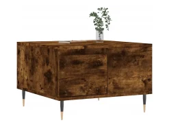 Mesa De Centro* Mesa de centro | Mesa de apoio 55x55x36.5 cm derivados madeira carvalho fumado Castanho