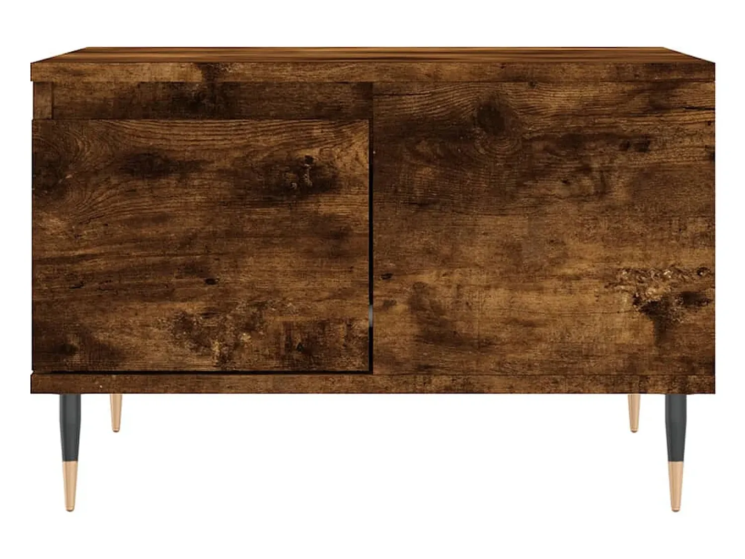 Mesa De Centro* Mesa de centro | Mesa de apoio 55x55x36.5 cm derivados madeira carvalho fumado Castanho