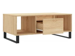 Mesa de centro | Mesa de apoio 90x50x36.5 cm derivados madeira carvalho sonoma^ Mesa De Centro