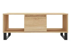 Mesa de centro | Mesa de apoio 90x50x36.5 cm derivados madeira carvalho sonoma^ Mesa De Centro