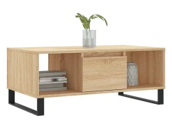 Mesa de centro | Mesa de apoio 90x50x36.5 cm derivados madeira carvalho sonoma^ Mesa De Centro