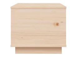 Outlet Mesa de centro | Mesa de apoio | Mesa de café 40x50x35 cm madeira de pinho maciça Castanho
