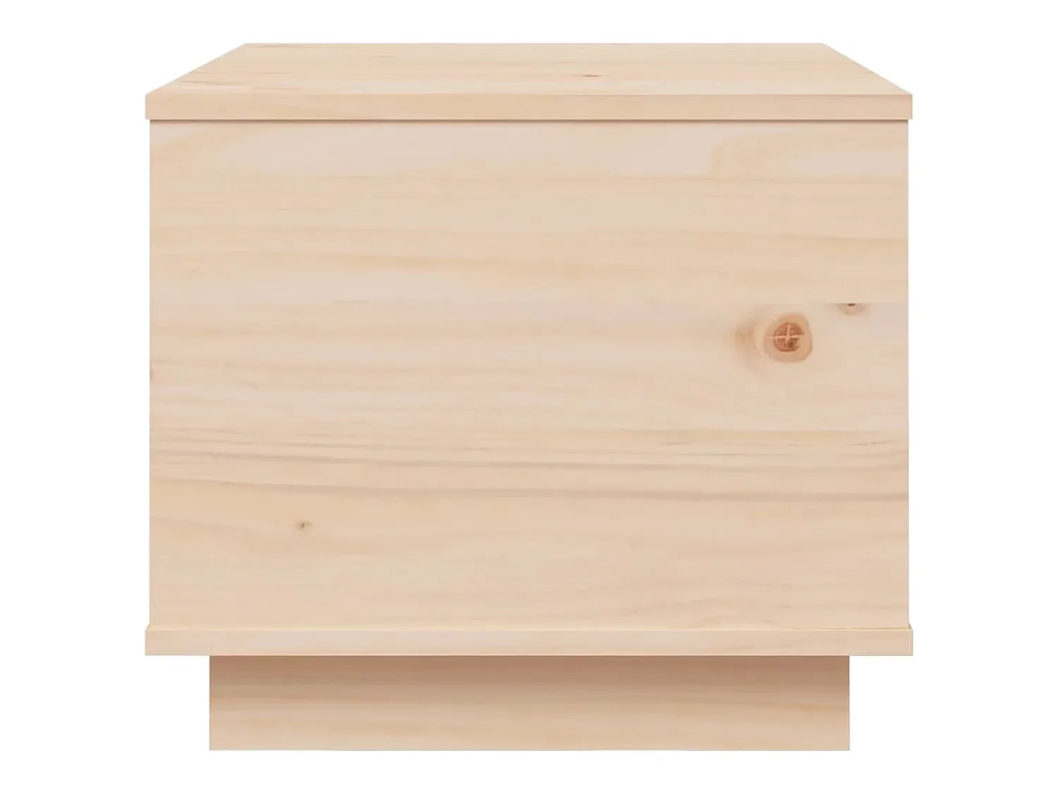 Outlet Mesa de centro | Mesa de apoio | Mesa de café 40x50x35 cm madeira de pinho maciça Castanho