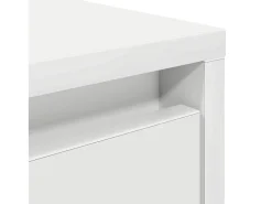 New Mesa de centro | Mesa de apoio com gavetas 70.5x70x40 cm Branco