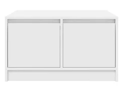 New Mesa de centro | Mesa de apoio com gavetas 70.5x70x40 cm Branco