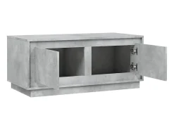 Mesa De Centro| Mesa de centro | Mesa de apoio 102x50x44 cm derivados de madeira cinza cimento Cinzento