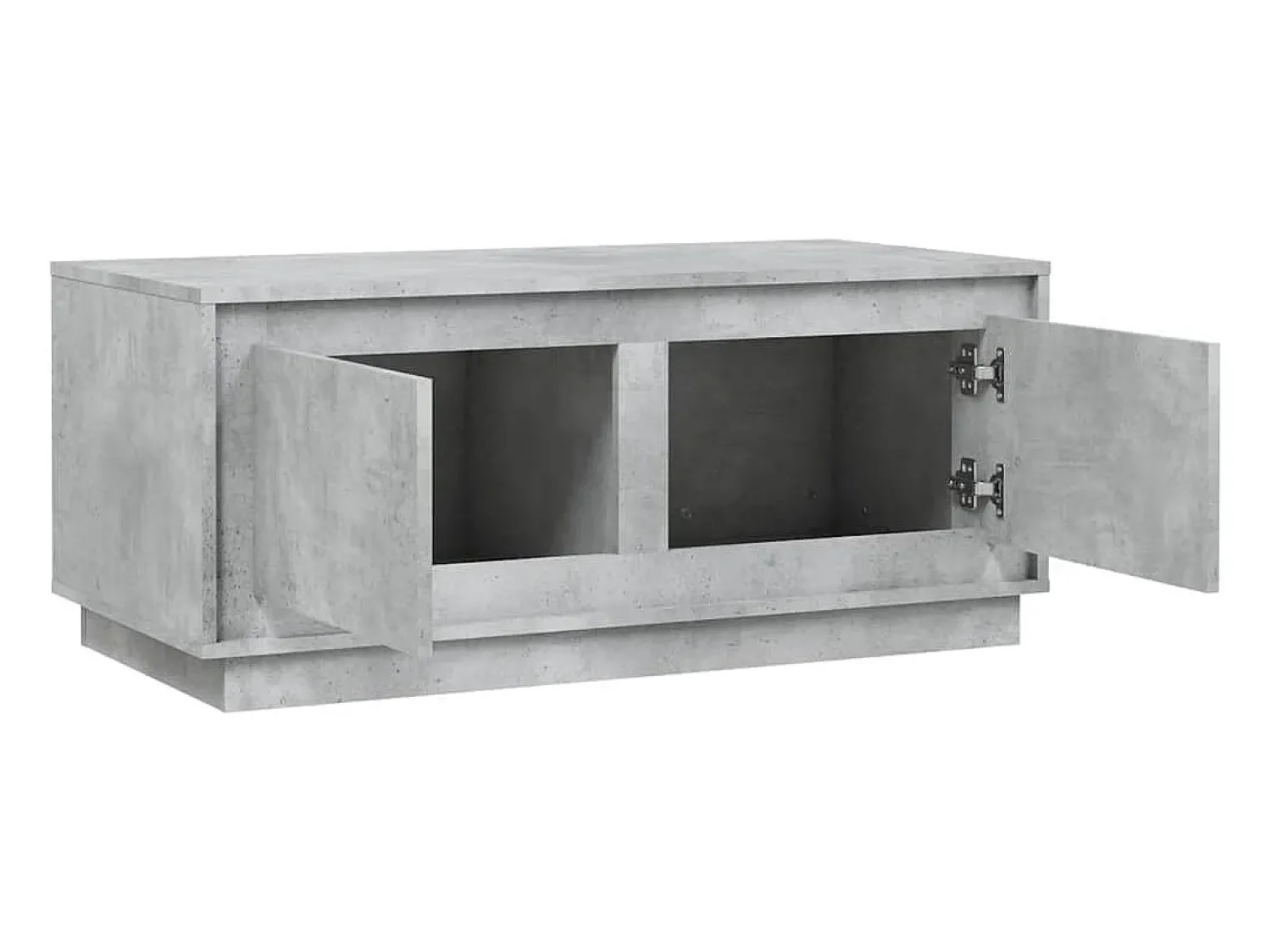 Mesa De Centro| Mesa de centro | Mesa de apoio 102x50x44 cm derivados de madeira cinza cimento Cinzento