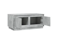 Mesa De Centro| Mesa de centro | Mesa de apoio 102x50x44 cm derivados de madeira cinza cimento Cinzento