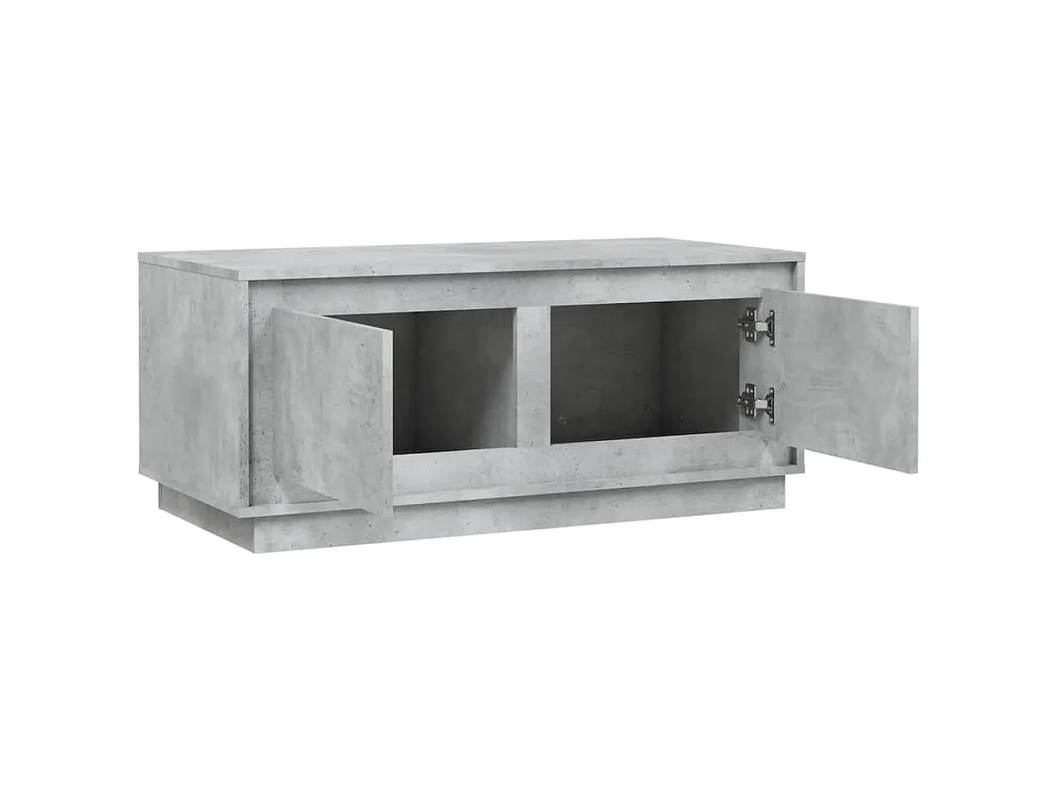 Mesa De Centro| Mesa de centro | Mesa de apoio 102x50x44 cm derivados de madeira cinza cimento Cinzento