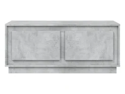 Mesa De Centro| Mesa de centro | Mesa de apoio 102x50x44 cm derivados de madeira cinza cimento Cinzento