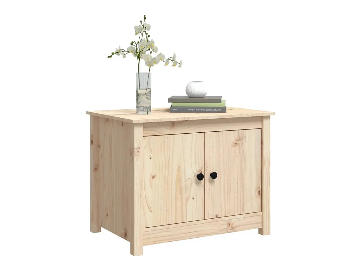 Mesa de centro | Mesa de apoio | Mesa de café 71x49x55 cm madeira de pinho maciça^ Mesa De Centro