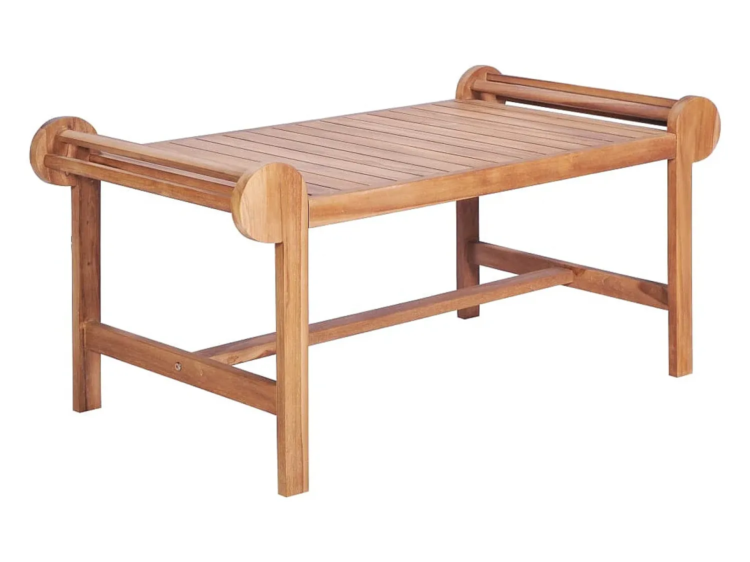 Online Mesa de centro | Mesa de apoio 100x50x45 cm teca maciça Castanho