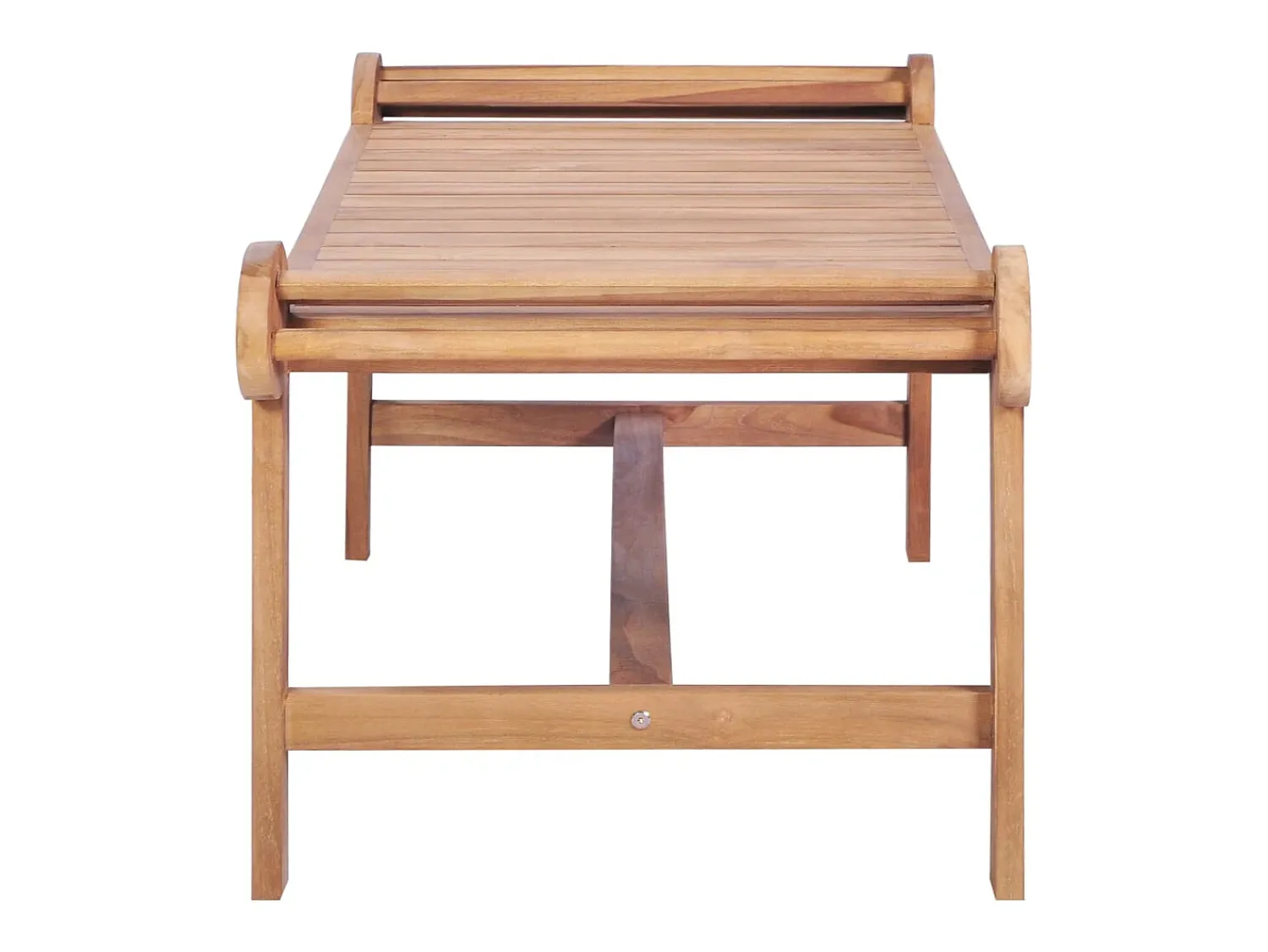 Online Mesa de centro | Mesa de apoio 100x50x45 cm teca maciça Castanho