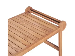 Online Mesa de centro | Mesa de apoio 100x50x45 cm teca maciça Castanho