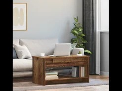 Outlet Mesa de centro | Mesa de apoio Madeira antiga 80x50.5x41.5 cm Castanho