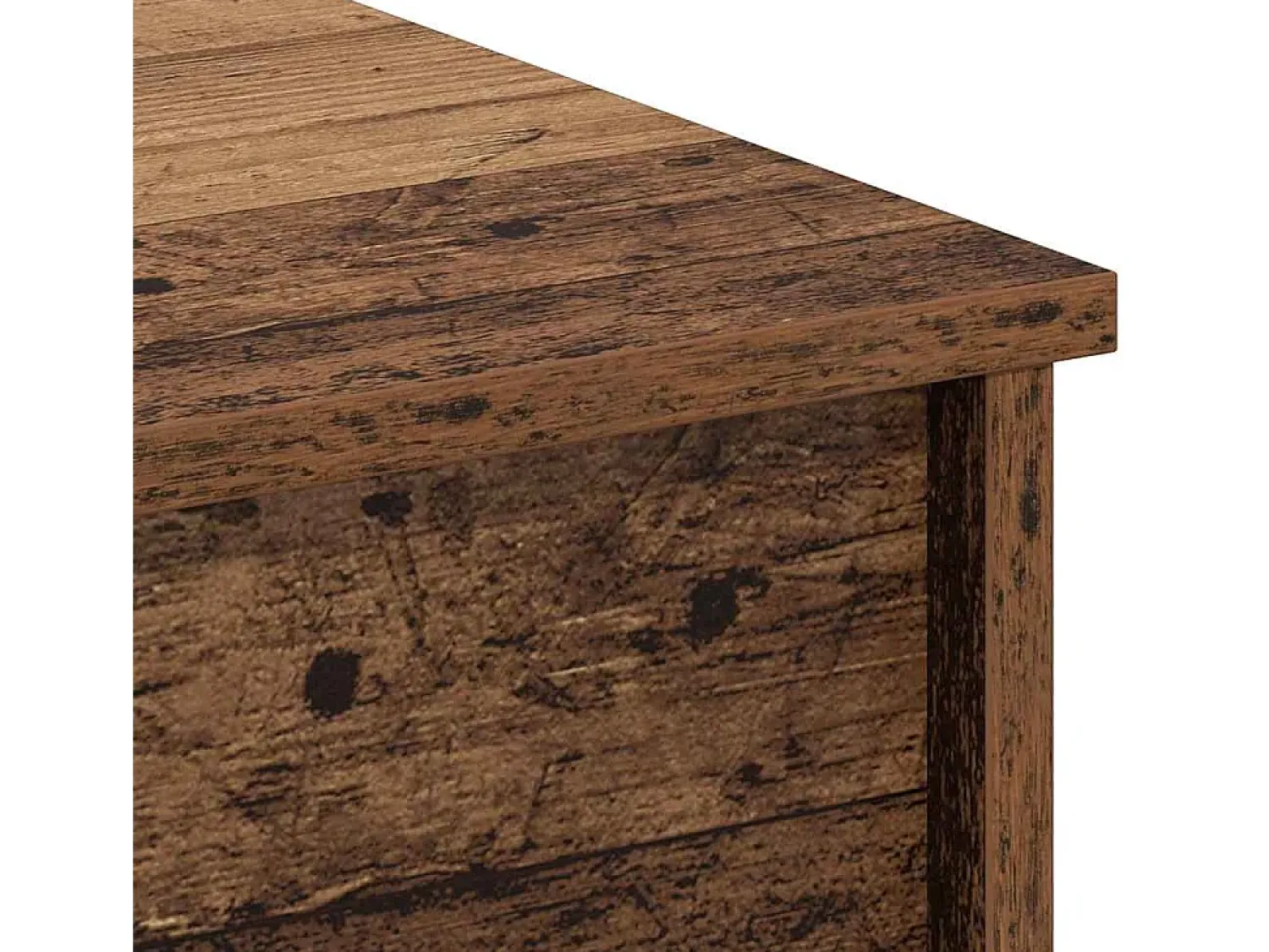 Outlet Mesa de centro | Mesa de apoio Madeira antiga 80x50.5x41.5 cm Castanho