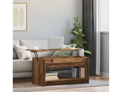 Outlet Mesa de centro | Mesa de apoio Madeira antiga 80x50.5x41.5 cm Castanho