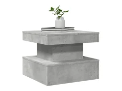 Hot Mesa de centro | Mesa de apoio com luzes LED 50x50x40 cm cimento Cinzento