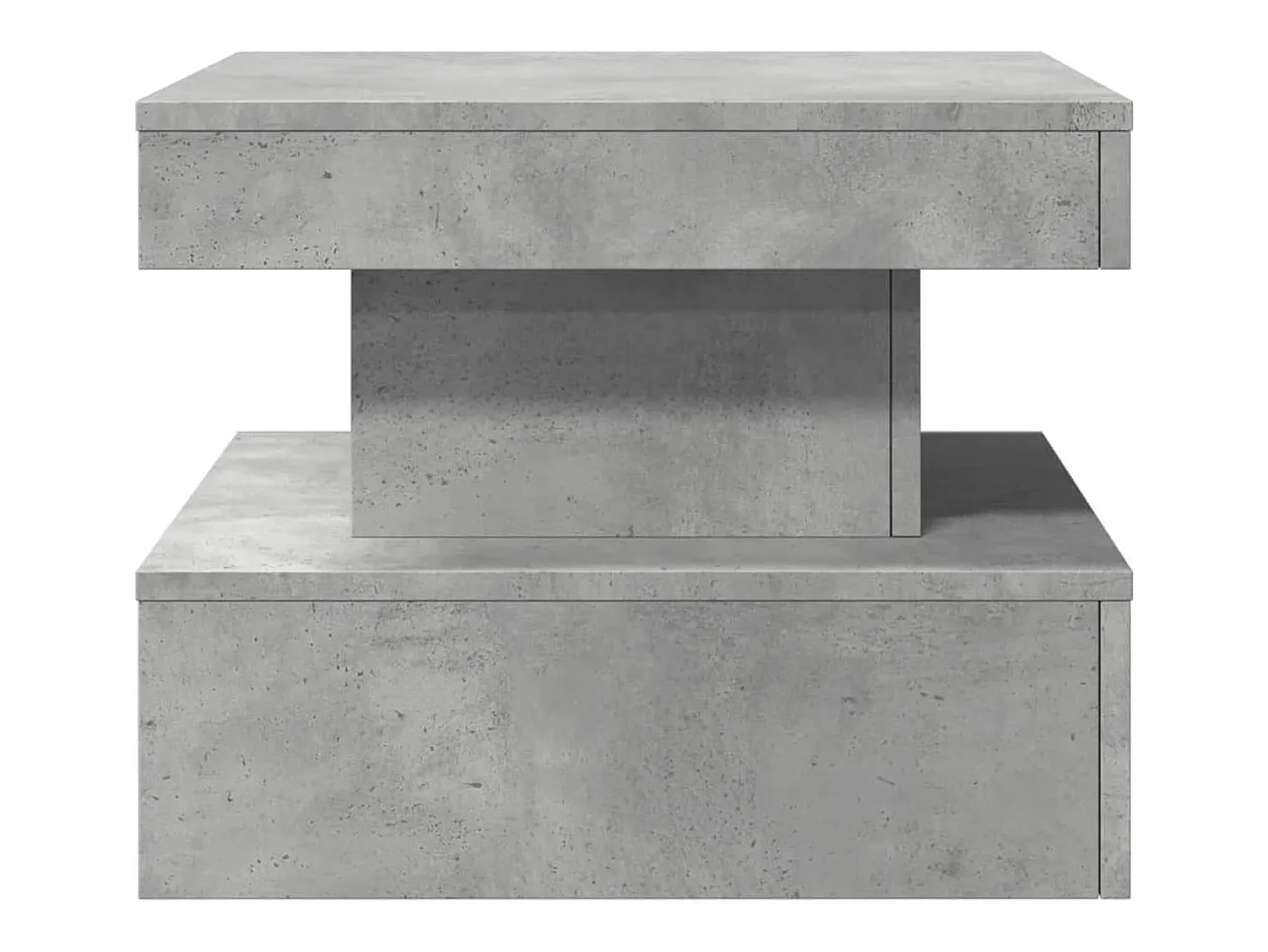 Hot Mesa de centro | Mesa de apoio com luzes LED 50x50x40 cm cimento Cinzento