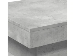 Hot Mesa de centro | Mesa de apoio com luzes LED 50x50x40 cm cimento Cinzento