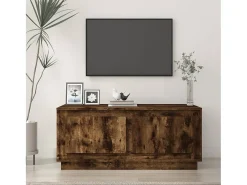 Mesa De Centro* Mesa de centro | Mesa de apoio 102x50x44 cm derivados madeira carvalho fumado Castanho