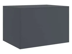 Mesa De Centro| Mesa de centro | Mesa de apoio | Mesa de café 67x50x44 cm aço antracite Preto