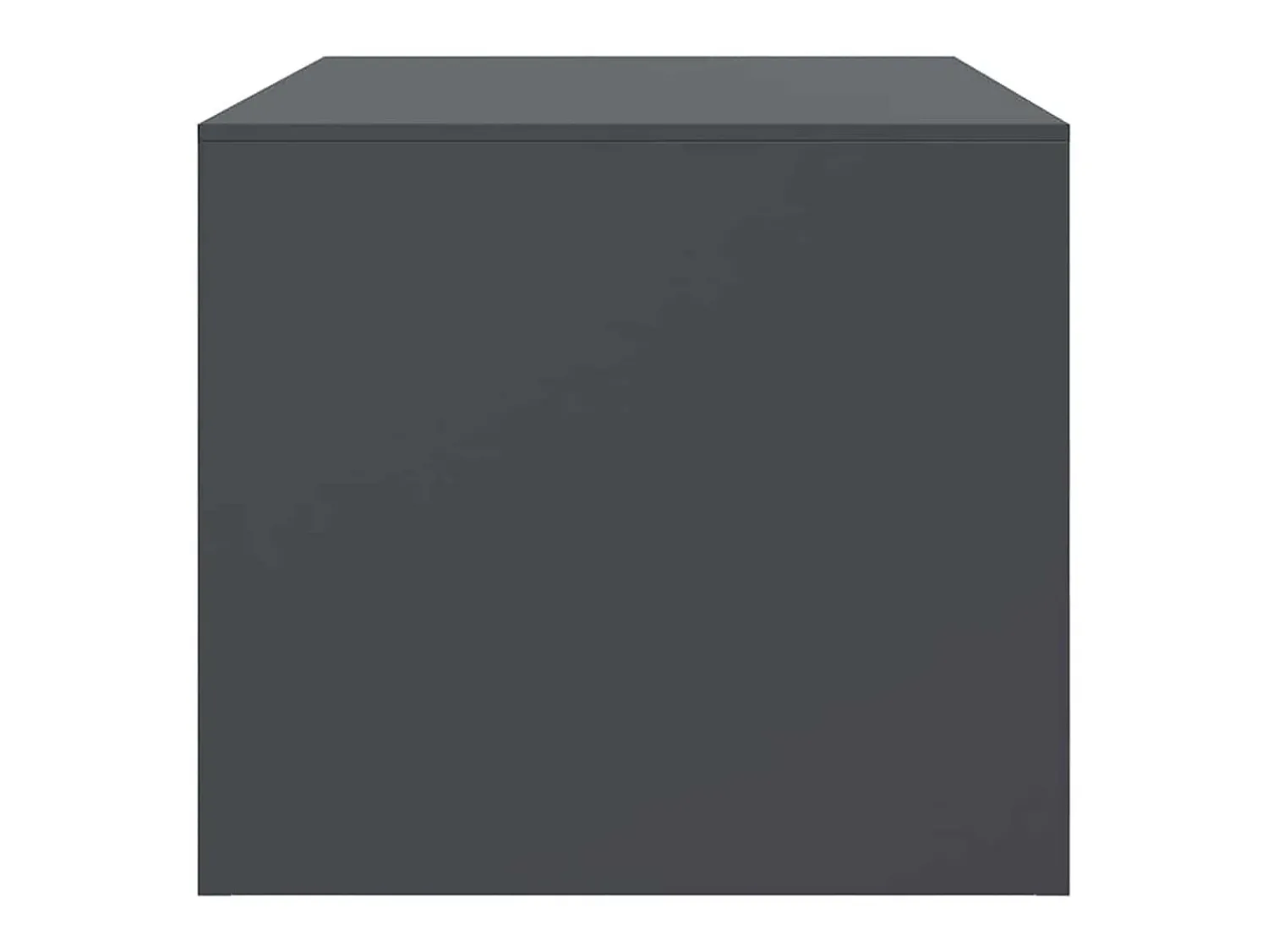 Mesa De Centro| Mesa de centro | Mesa de apoio | Mesa de café 67x50x44 cm aço antracite Preto
