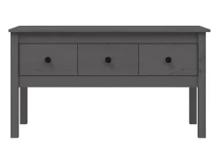 Mesa De Centro* Mesa de centro | Mesa de apoio 102x49x55 cm pinho maciço cinza Cinzento