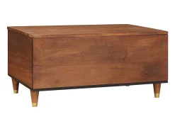 Mesa De Centro| Mesa de centro | Mesa de apoio com gaveta 80x54x40 cm Castanho