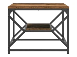 Mesa de centro | Mesa de apoio | Mesa de café Madeira antiga 51x50x40 cm^ Mesa De Centro