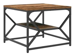 Mesa de centro | Mesa de apoio | Mesa de café Madeira antiga 51x50x40 cm^ Mesa De Centro