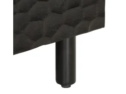 Mesa De Centro| Mesa de centro | Mesa de apoio 80x50x40 cm madeira de mangueira maciça Preto