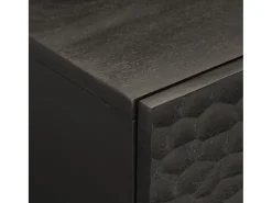 Mesa De Centro| Mesa de centro | Mesa de apoio 80x50x40 cm madeira de mangueira maciça Preto
