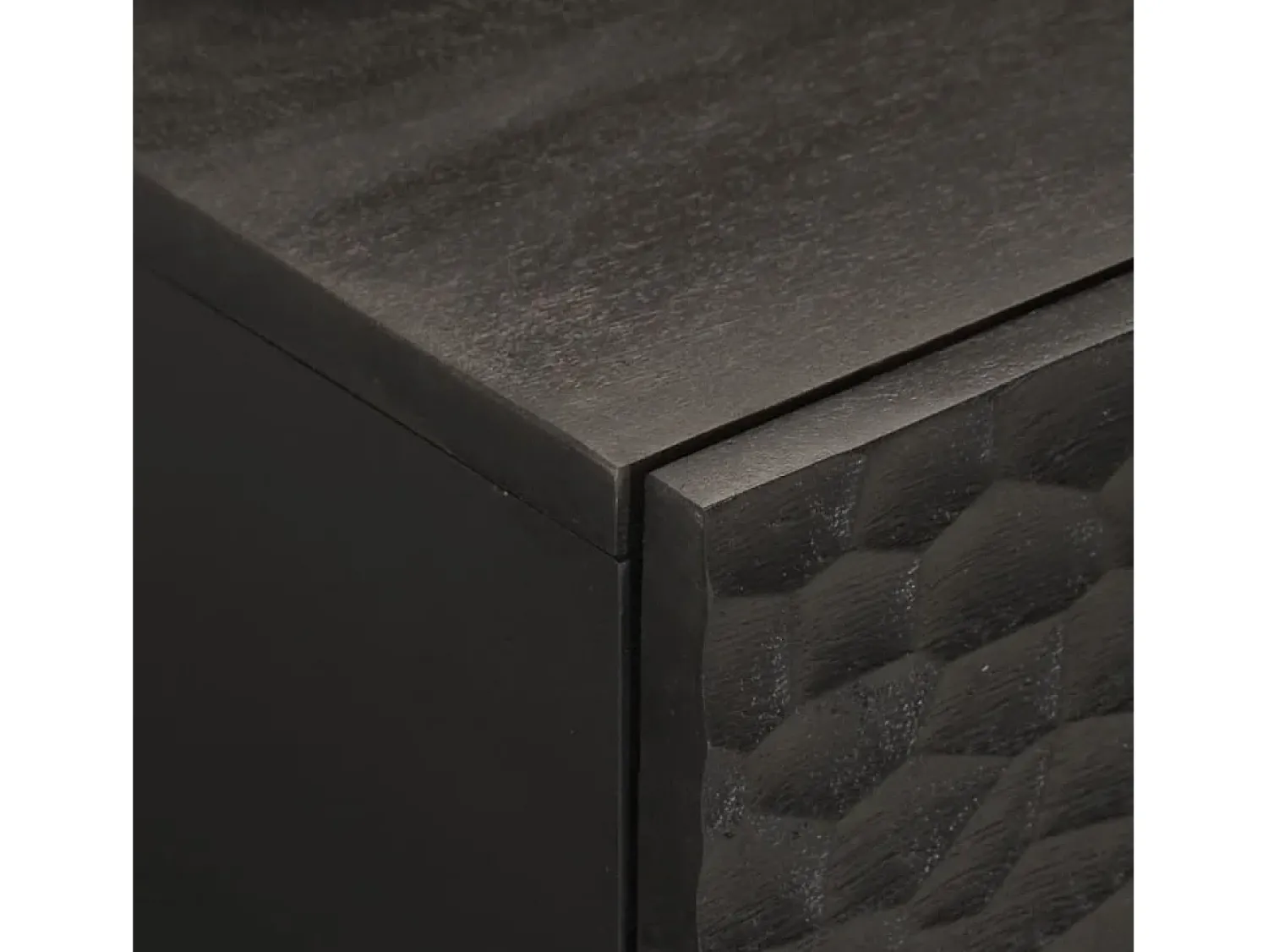 Mesa De Centro| Mesa de centro | Mesa de apoio 80x50x40 cm madeira de mangueira maciça Preto