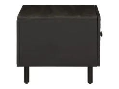 Mesa De Centro| Mesa de centro | Mesa de apoio 80x50x40 cm madeira de mangueira maciça Preto