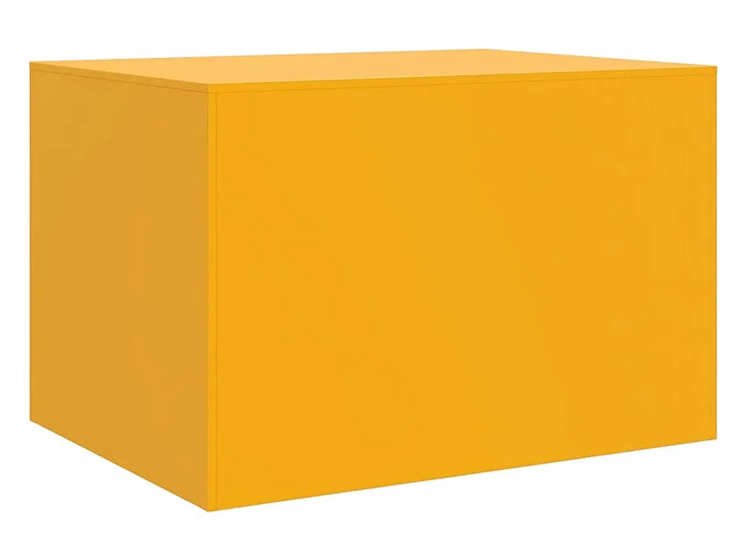 Mesa de centro | Mesa de apoio 67x50x44 cm aço mostarda^ Mesa De Centro