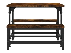 Mesa De Centro* Mesa de centro | Mesa de apoio 100x50.5x40 cm derivados madeira carvalho fumado Castanho