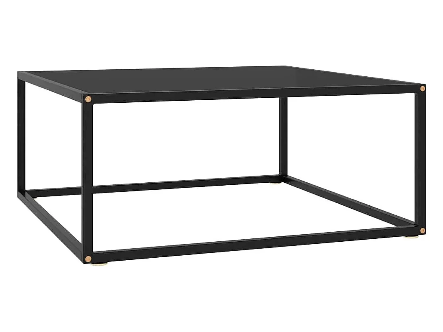 Hot Mesa de centro | Mesa de apoio 80x80x35 cm vidro Preto