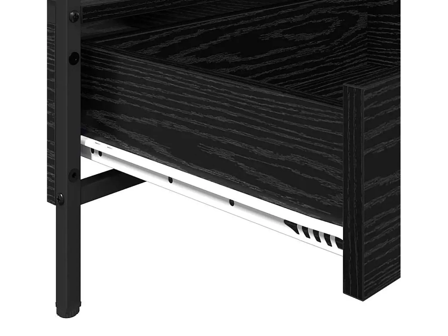 Mesa De Centro| Mesa de centro | Mesa de apoio with Drawer Carvalho 100x51x45 cm Preto