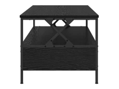 Mesa De Centro| Mesa de centro | Mesa de apoio with Drawer Carvalho 100x51x45 cm Preto